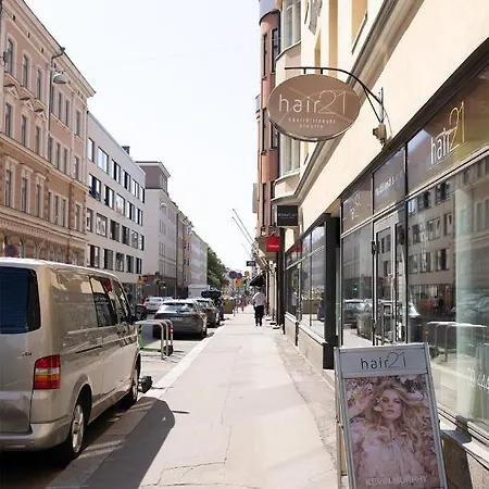 2ndhomes Charming 1br With Sauna In Loennrotinkatu 헬싱키